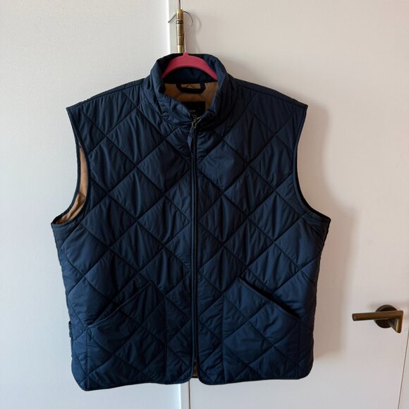 J. Crew Walker Navy Quilted Vest XXL - Picture 1 of 6